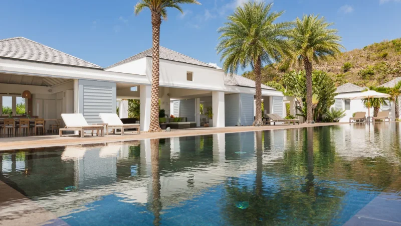 Villa wellness area with relaxation amenities